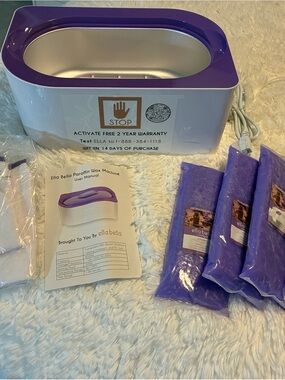 Ella Bella  Paraffin Wax Bath Machine - White & Purple Trim